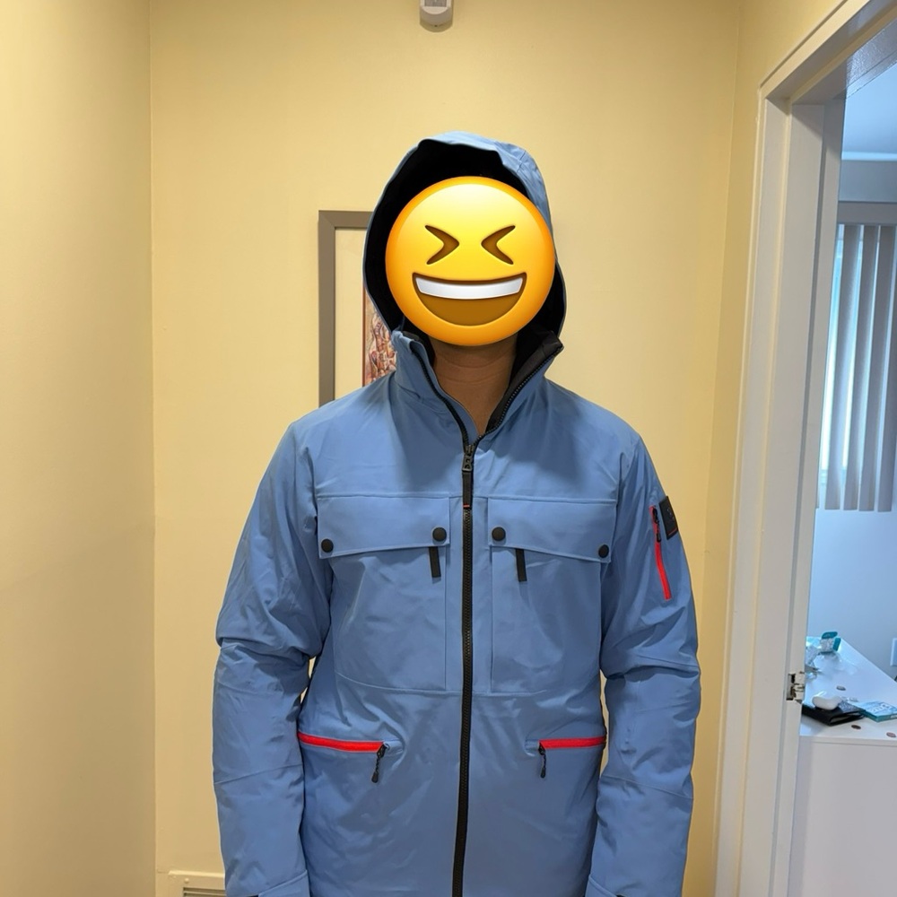 Men's Blue Bogner Ski Hooded Jacket, Never Worn with Tags Size L